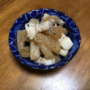 豚バラ肉と大根のテリテリ炒め煮